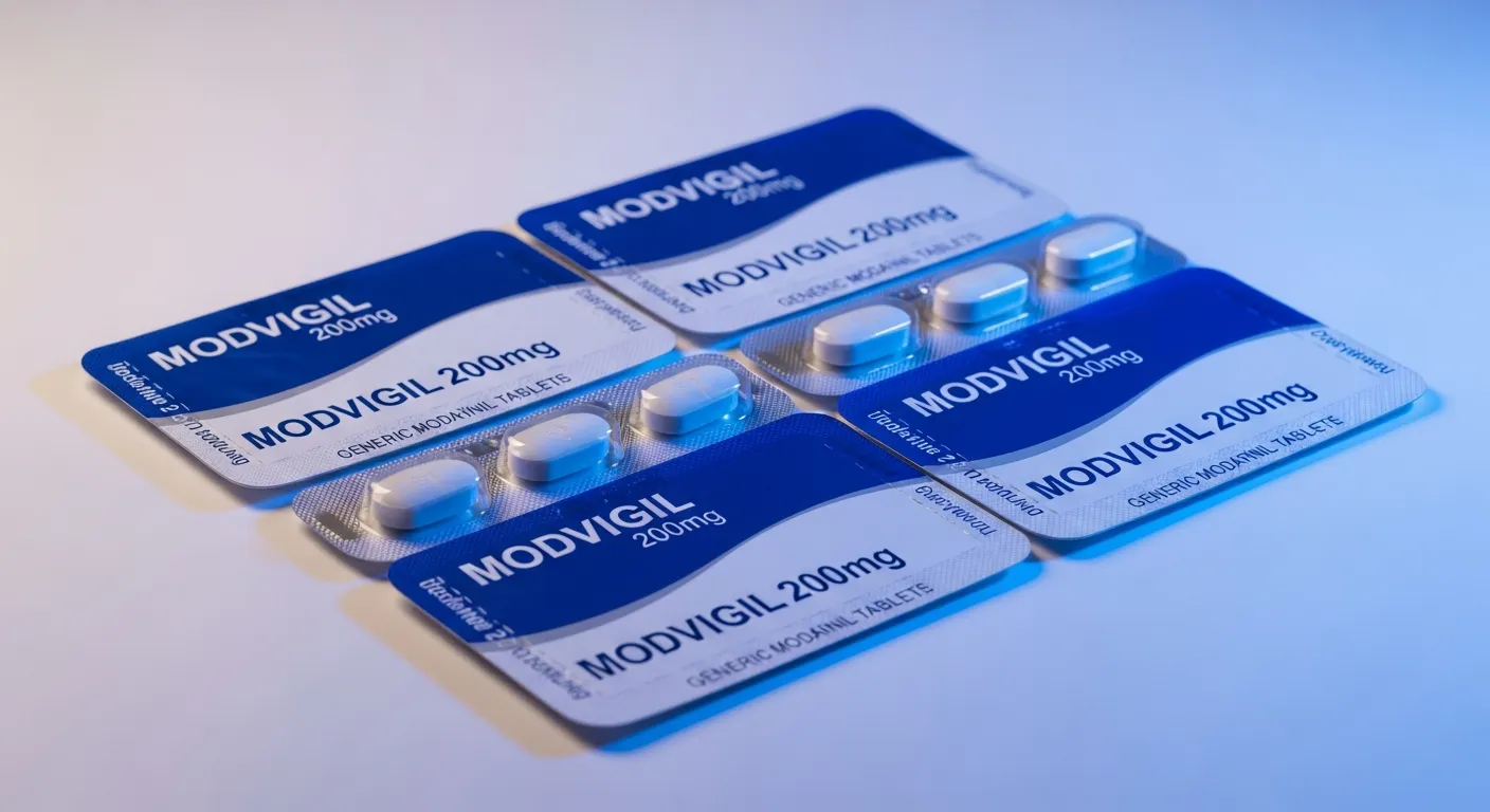 Genuine Modvigil 200mg by HAB Pharma blister pack — affordable Modafinil delivered across Australia